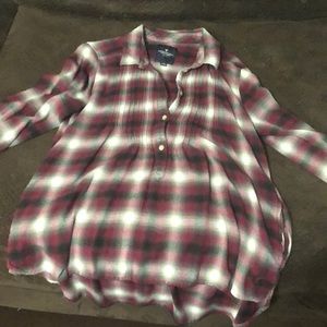 America eagle long sleeve plaid flannel